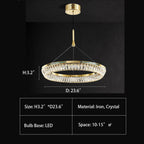 Light Luxury Creative Multi-Layer Shell Crystal Art Chandelier for Living / dining Room