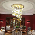Modern Artistic Unique Golden Dragon Egg Pendant Ceiling Light for Staircase / Sales Center / Hotel
