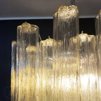 Murano Glass Yellow Chandelier – 36 Tubes