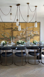 Modern Floating Pears-Inspired Frosted Glass Pendant for High-Ceiling