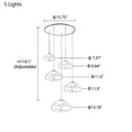Extra Large Nordic Minimalist Glass Cloud Decorative Chandelier for Stairs / living Room / high-Ceiling Room