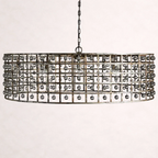 La Cage 12-Light Round Chandelier in Silver Clay
