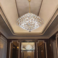 Aesthetic Luxury Conical Crystal Chandelier for Living / dinning Room