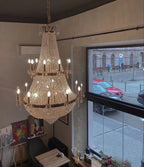 Oversized Luxury Double-Layers Golden French Style Crystal Chandelier for Living / dinning Room / foyer /