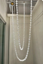 Creative Glass Pearl Necklace Pendnat Chandelier for Living / dining Room / staircase