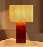 Mappa Burl Rectangle Table Lamp with Linen Shade - Erhaus product image 2