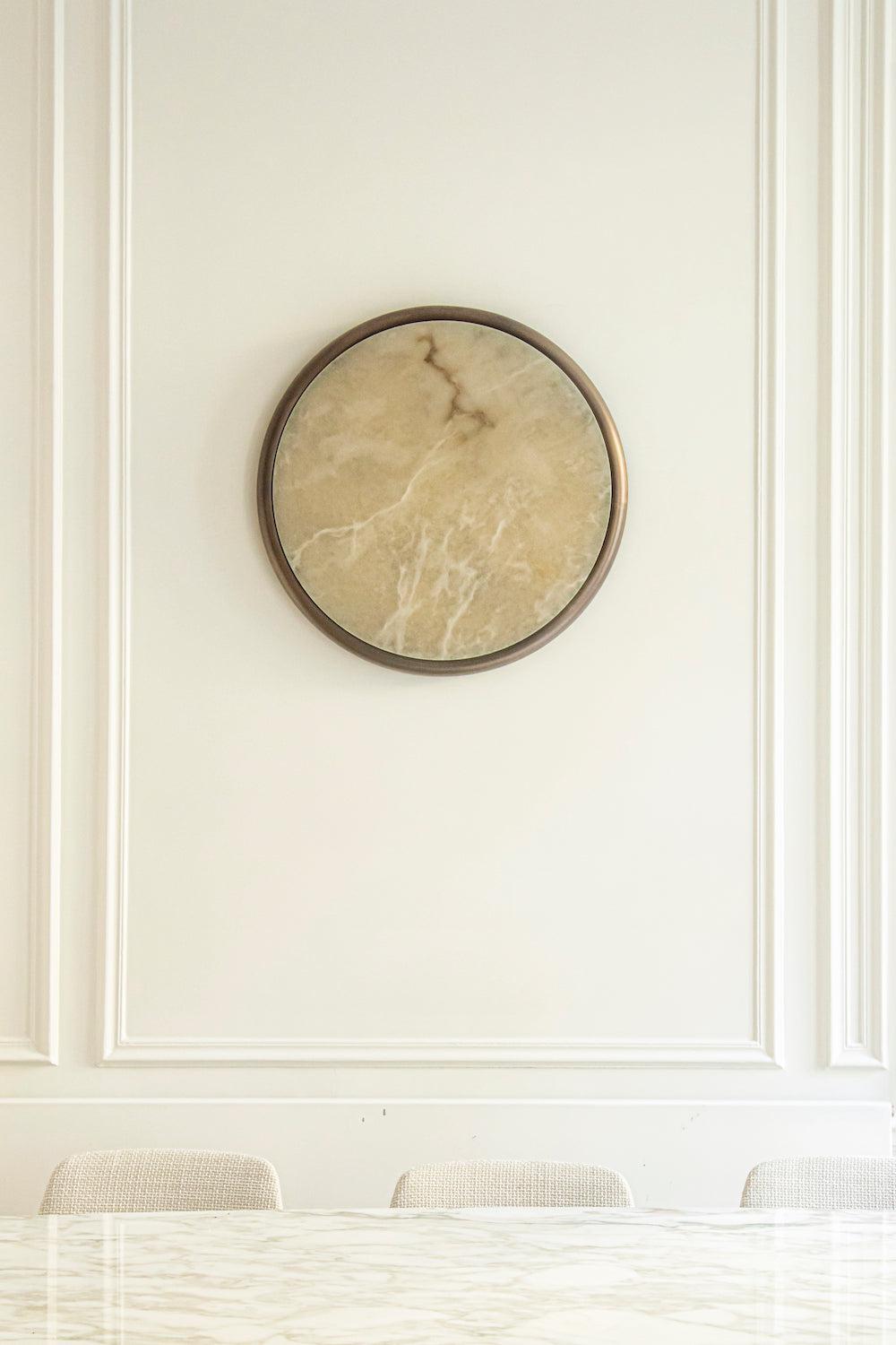 Moon Alabaster Wall Sconce