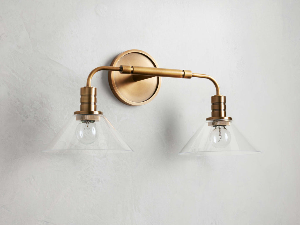 Theron 2-Light Glass Wall Sconce
