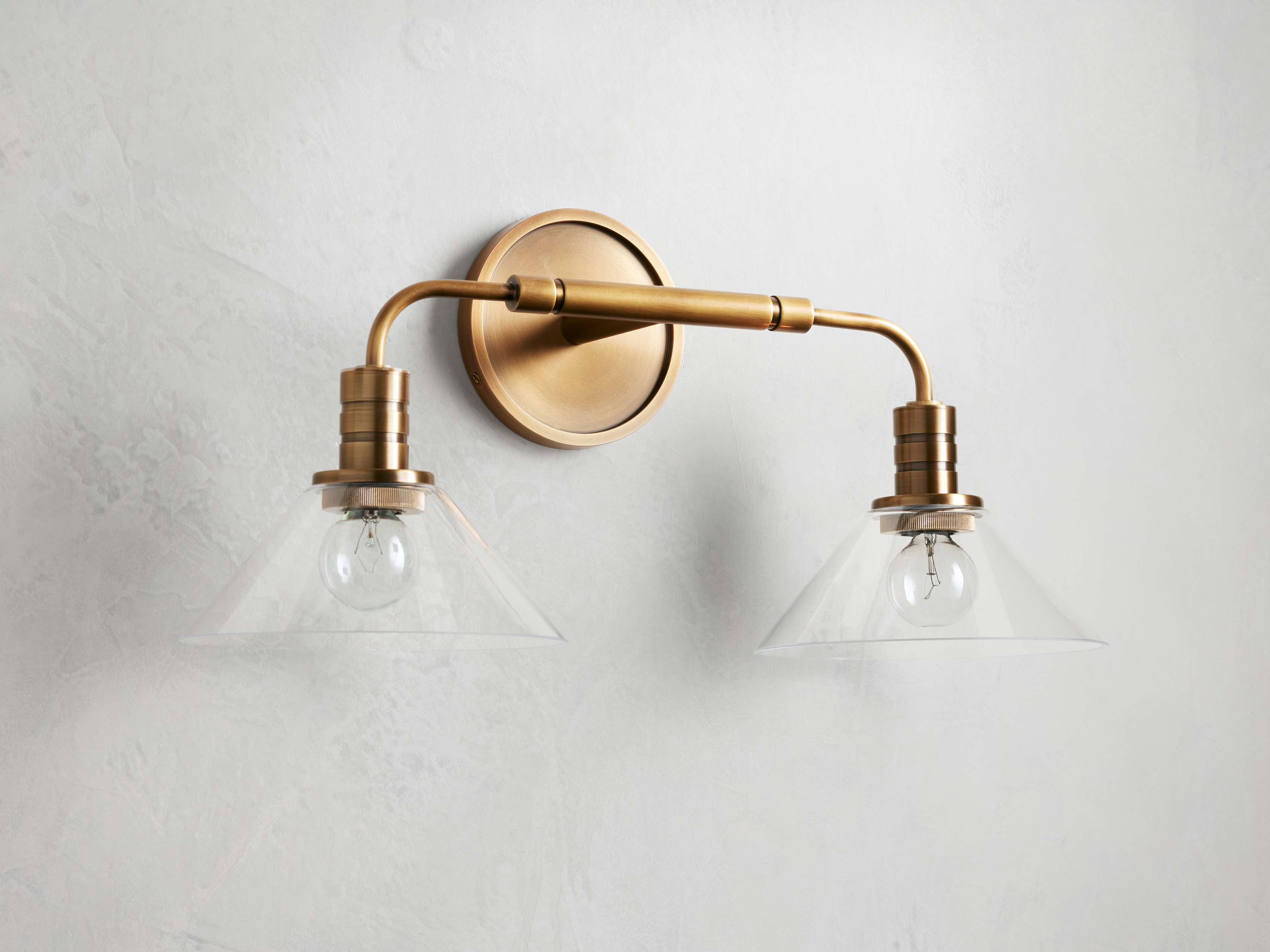 Theron 2-Light Glass Wall Sconce