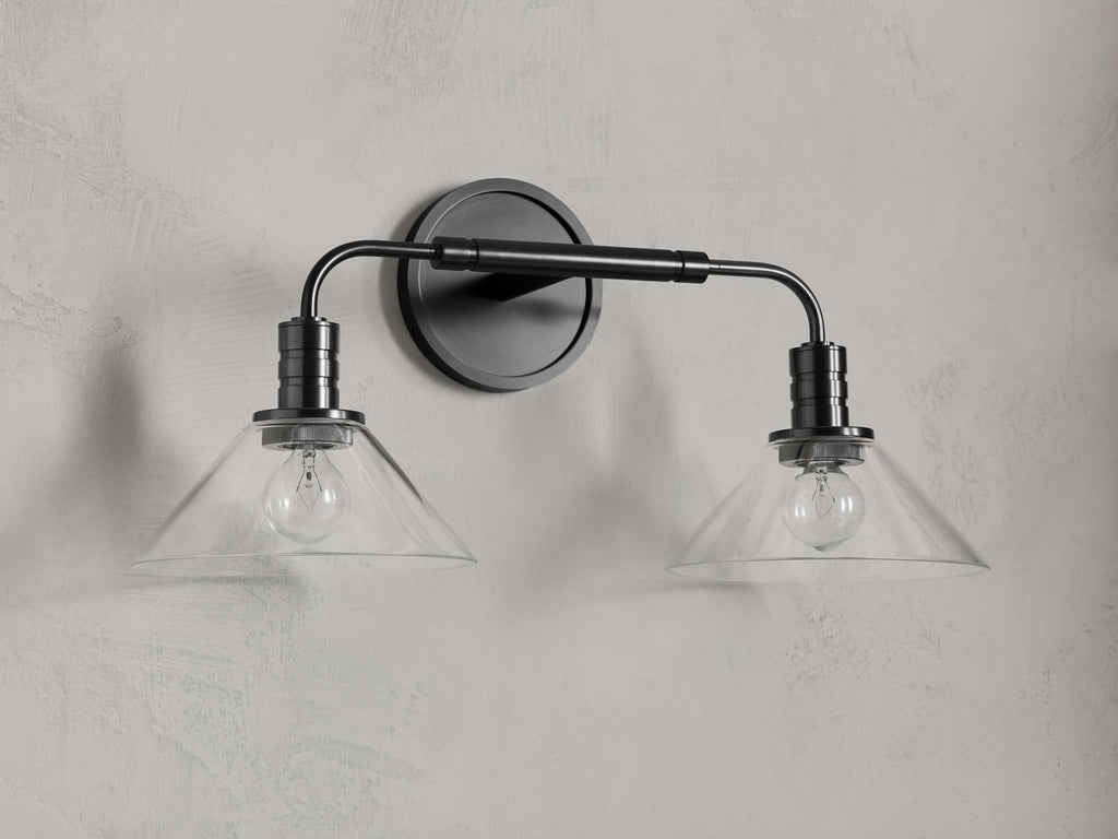 Theron 2-Light Glass Wall Sconce