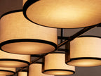 Daphne Fabric Linear Chandelier