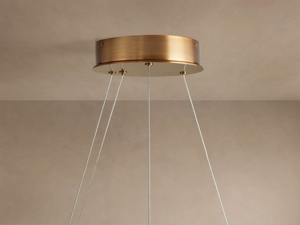 Halima Halo Alabaster Chandelier