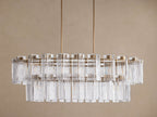 Delsie Oval Tiered Chandelier 63-Inch72-Inchw