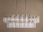 Delsie Oval Tiered Chandelier 63-Inch72-Inchw