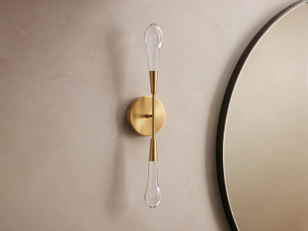 Soltaire Crystal Double Wall Sconce