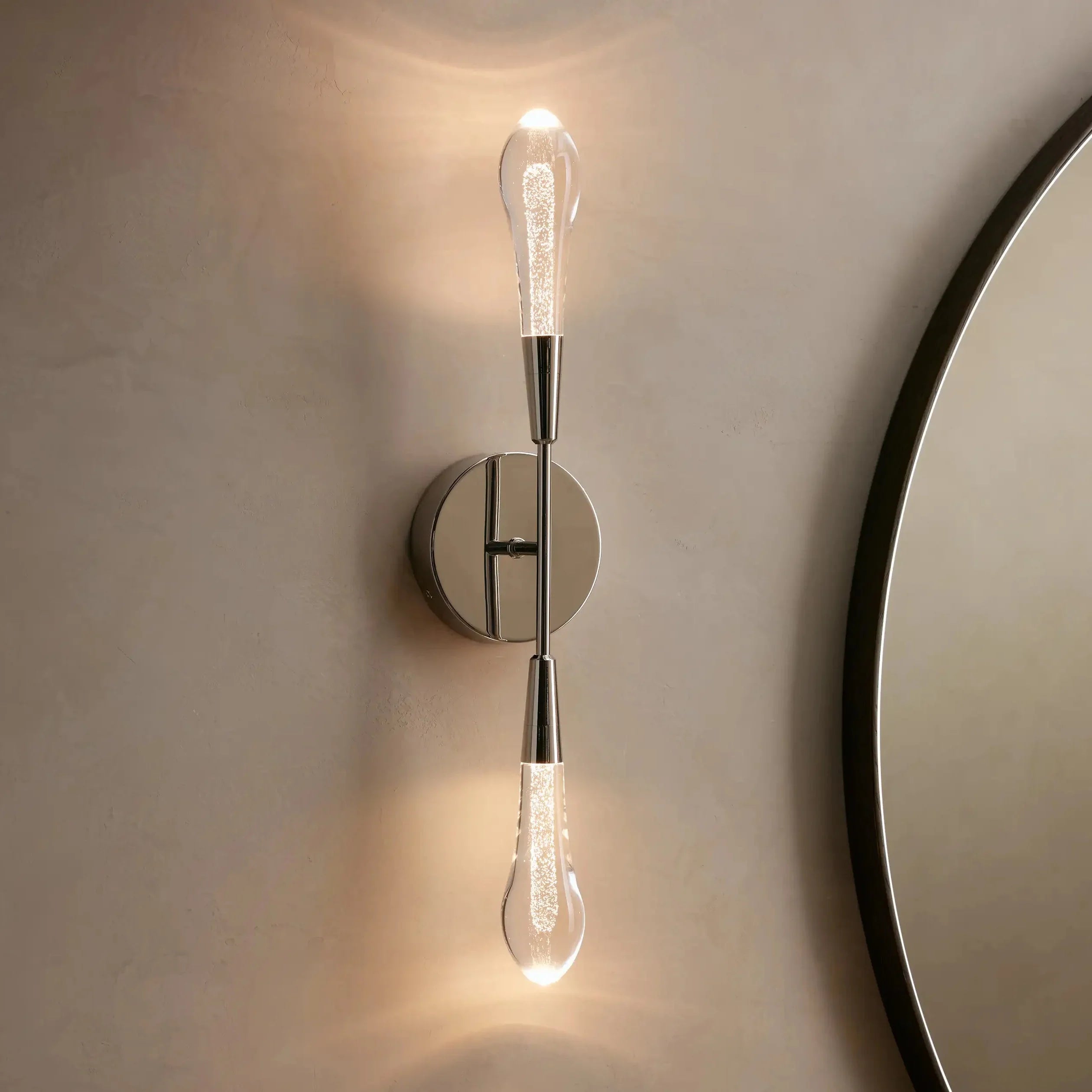 Soltaire Crystal Double Wall Sconce