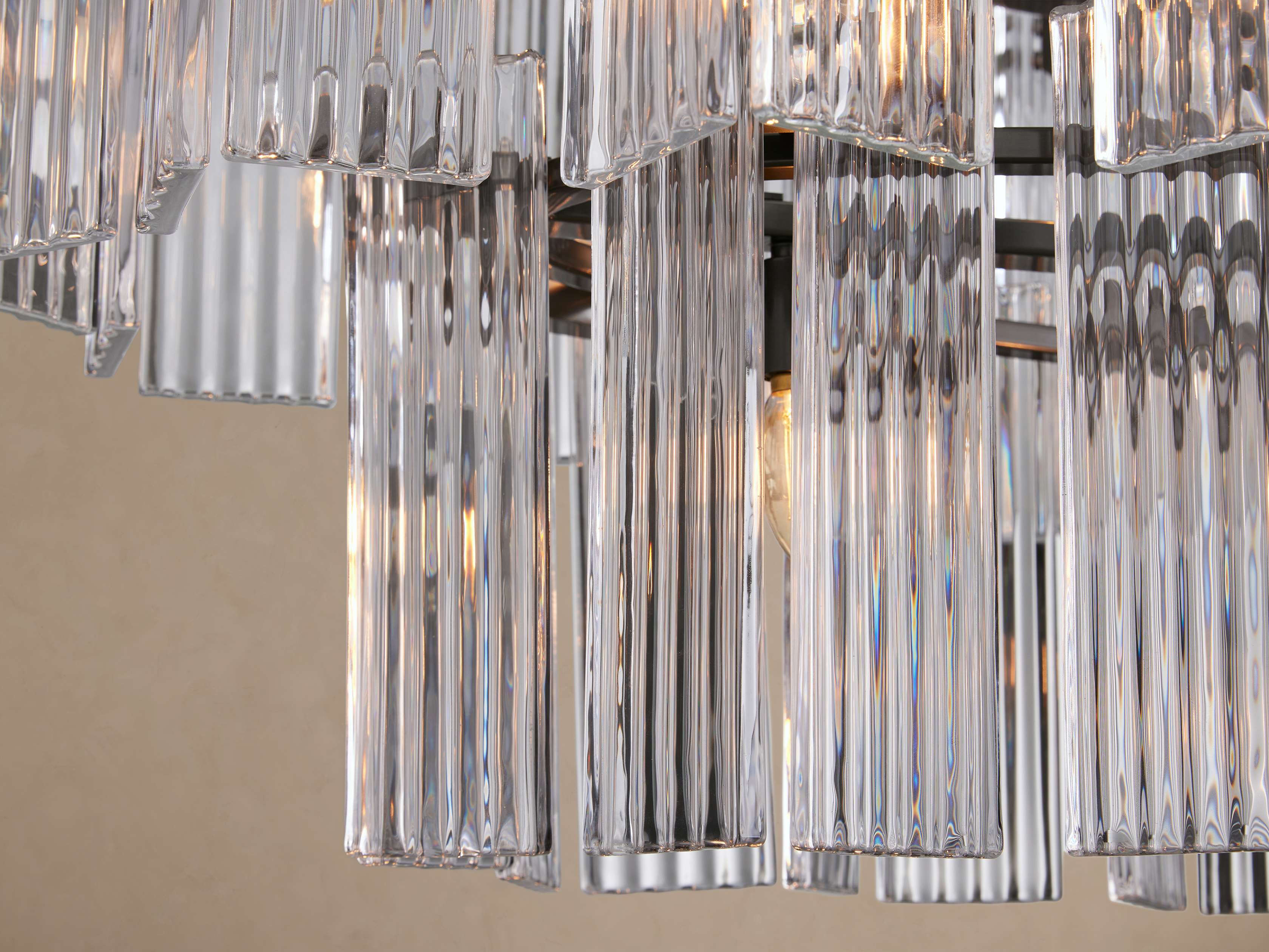 Delsie Oval Tiered Chandelier 63-Inch72-Inchw