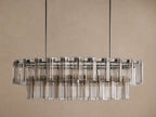 Delsie Oval Tiered Chandelier 63-Inch72-Inchw