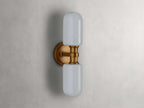 Zayd Double Opal Glass Wall Sconce
