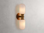 Zayd Double Opal Glass Wall Sconce