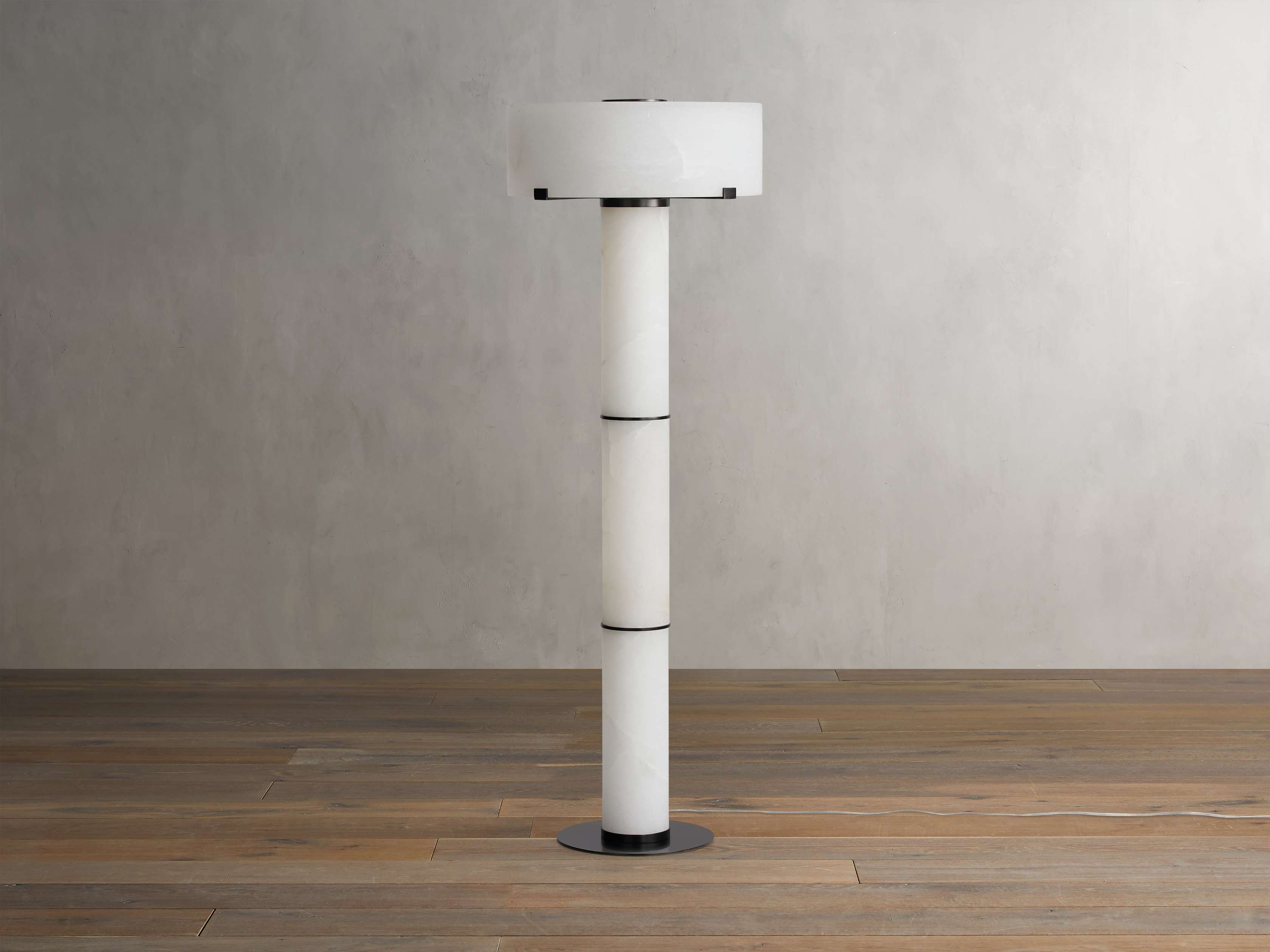Chayla Alabaster Stone Floor Lamp 64-Inchh