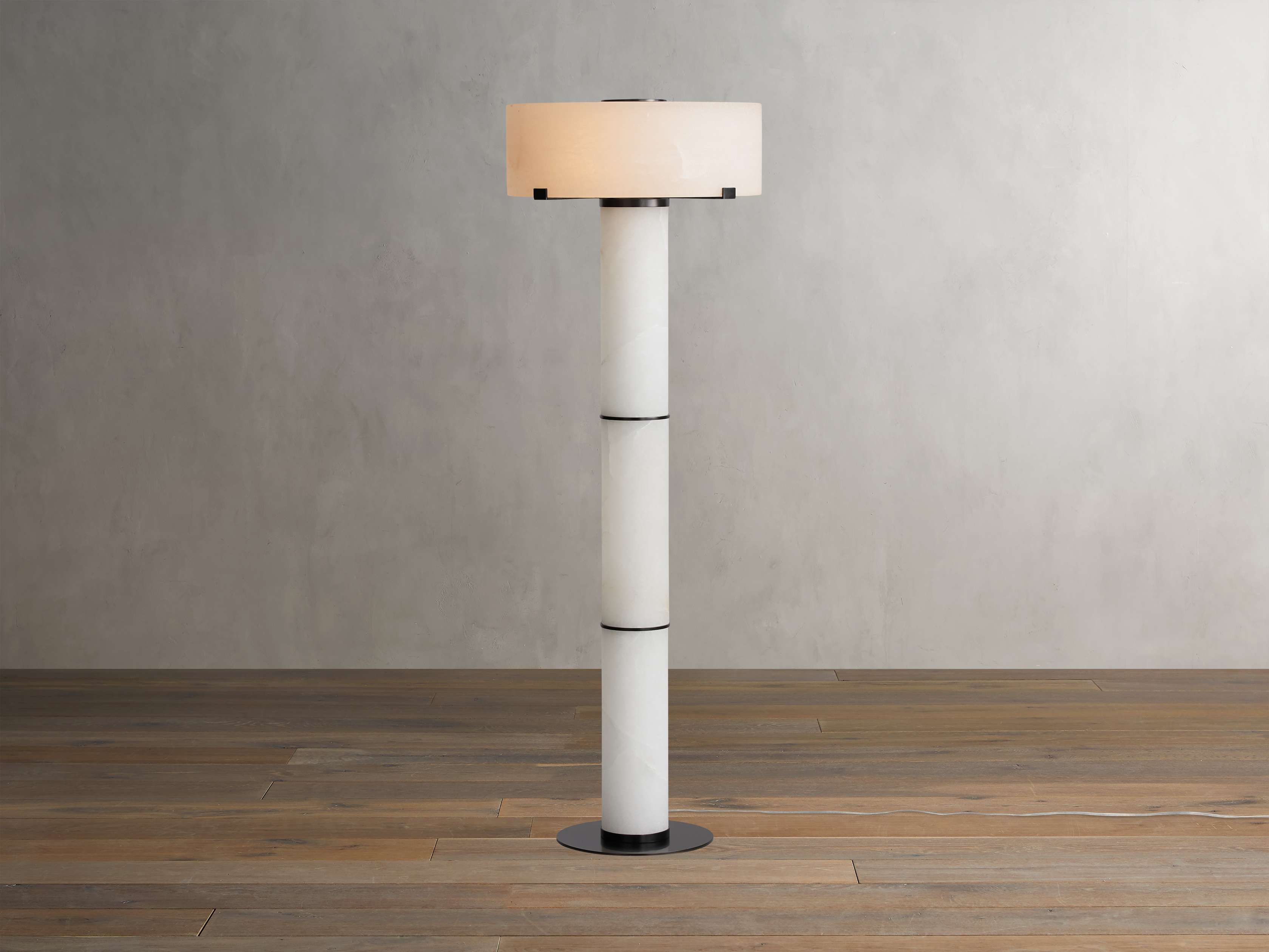 Chayla Alabaster Stone Floor Lamp 64-Inchh
