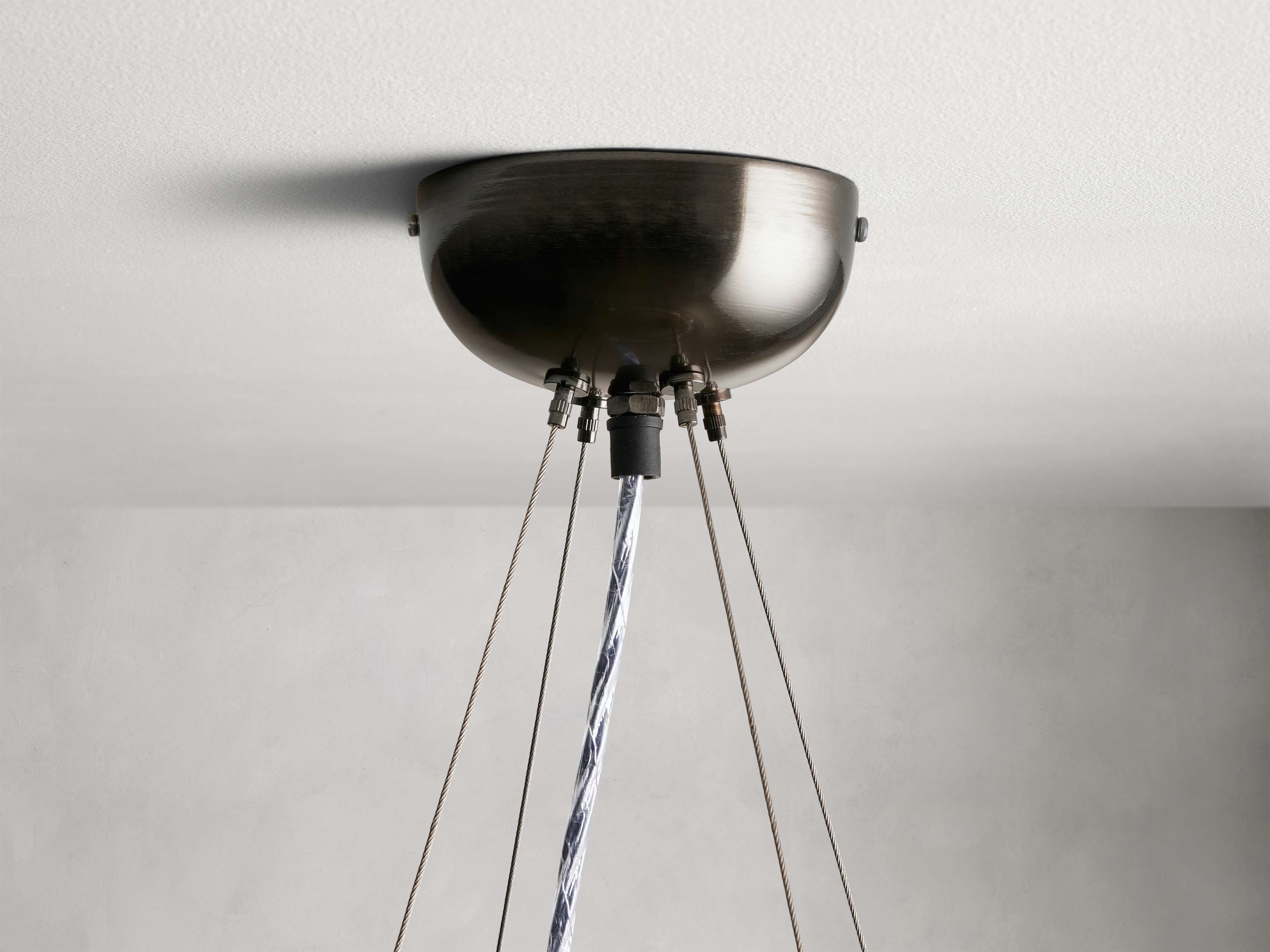 Jeunet Round Chandelier in Nickel