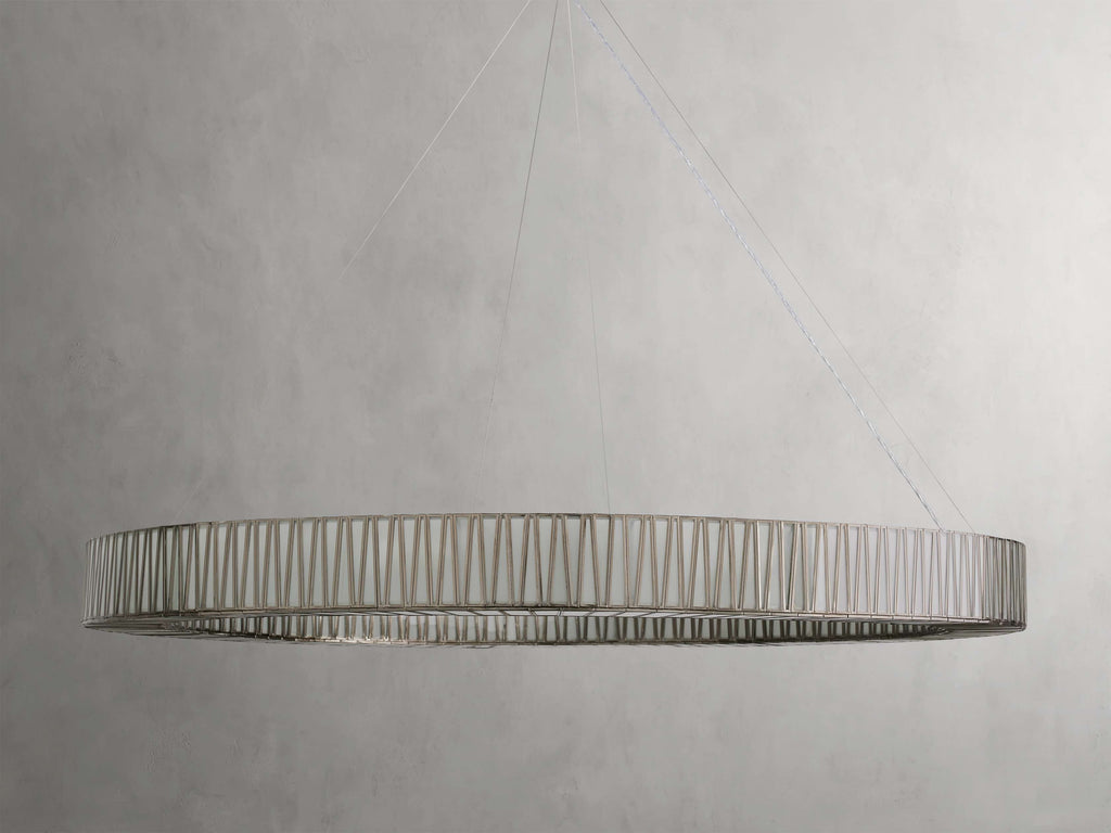 Jeunet Round Chandelier in Nickel
