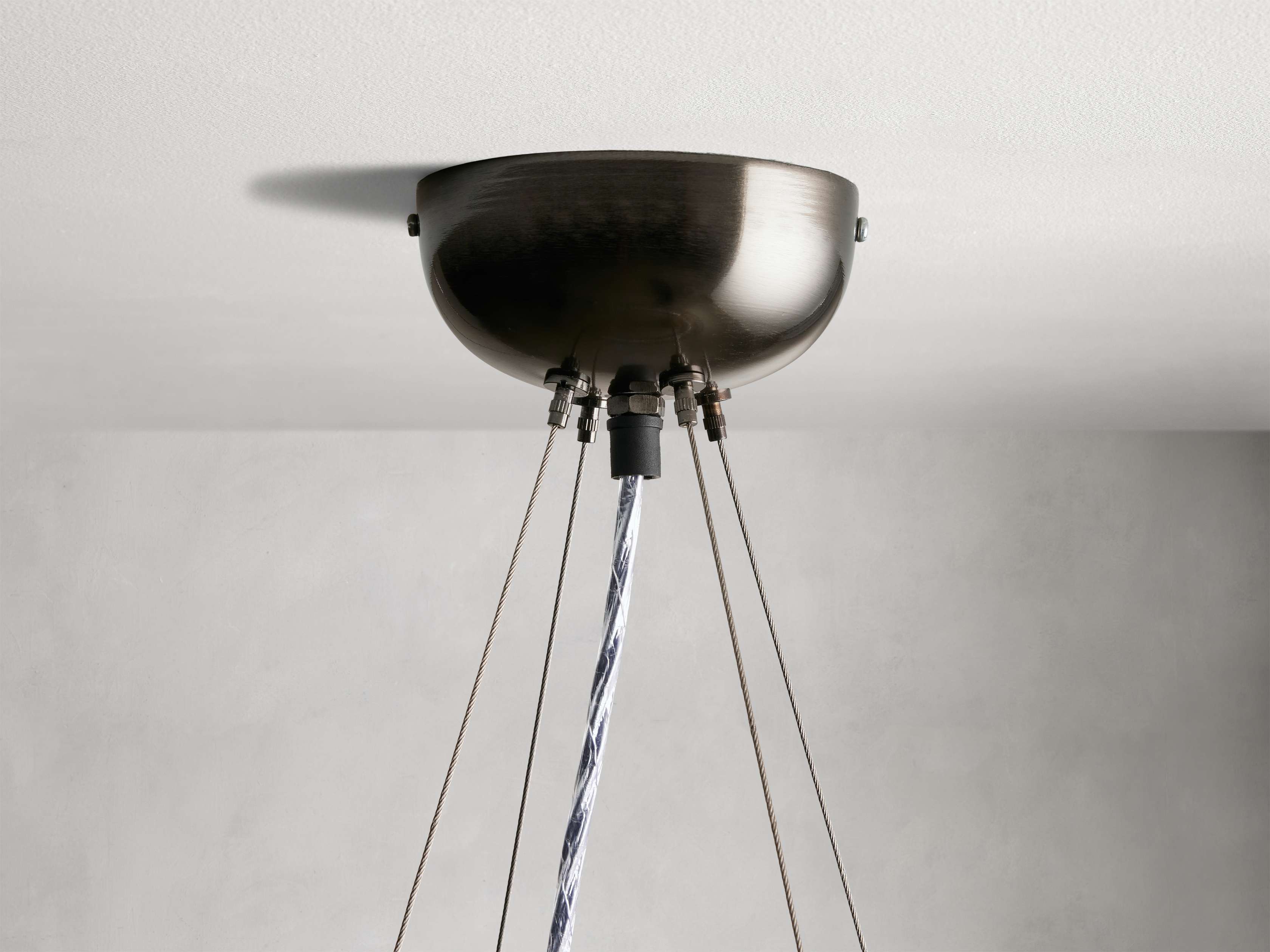 Jeunet Round Chandelier in Nickel