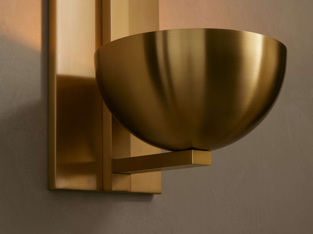 Belmira Brass Alabaster Sconce