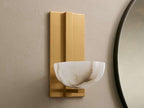Belmira Brass Alabaster Sconce
