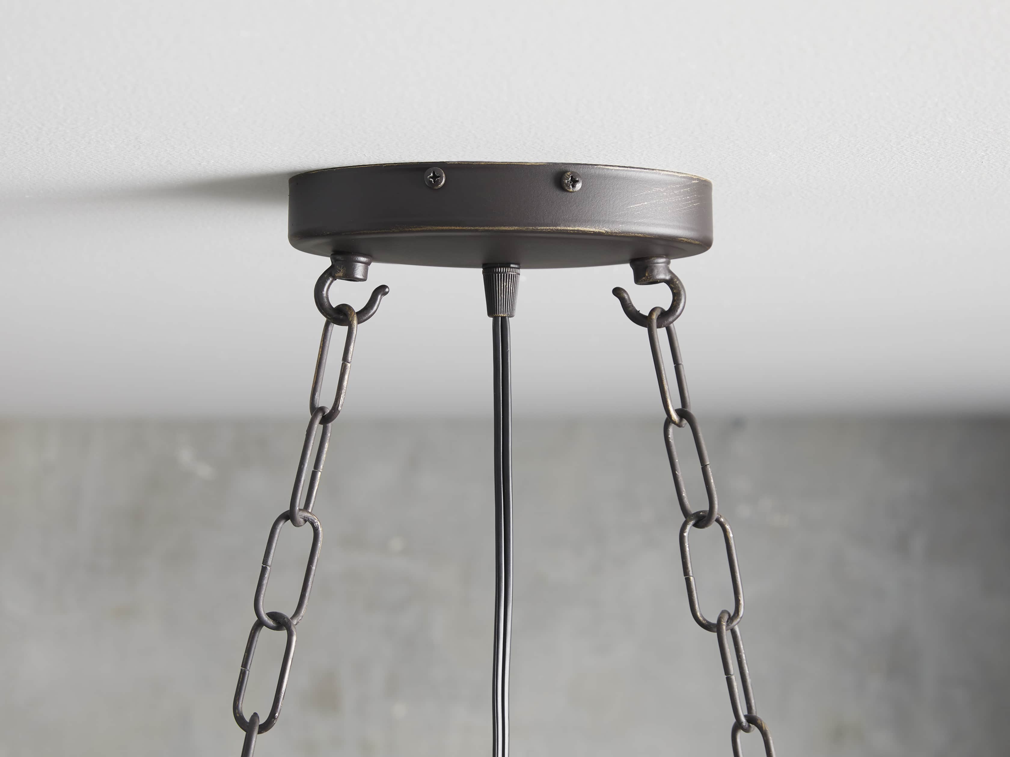 La Cage 50-InchRectangular Chandelier in Bronze
