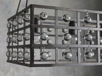 La Cage 50-InchRectangular Chandelier in Bronze