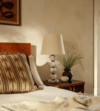 Marble Table Lamp with Linen Shade - Erhaus product image 1