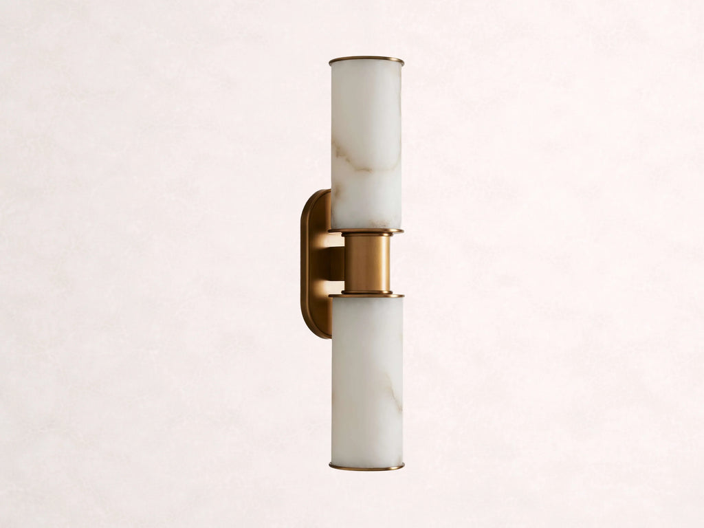 Harlin 2-Light Wall Sconce in Alabaster