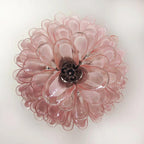 Murano Glass Chandelier – 52 Petals – Pink