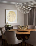 New Postmodern Round / oval 84 / 102 / 170 / 192 Leaves Art Design Chandelier