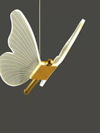 Nordic Butterfly Chandelier Luxury Foyer Staircase Ceiling Light for Living / Dining Room