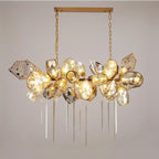 Glass Chandelier Italian Light Luxury Light for Dining Room / living Room