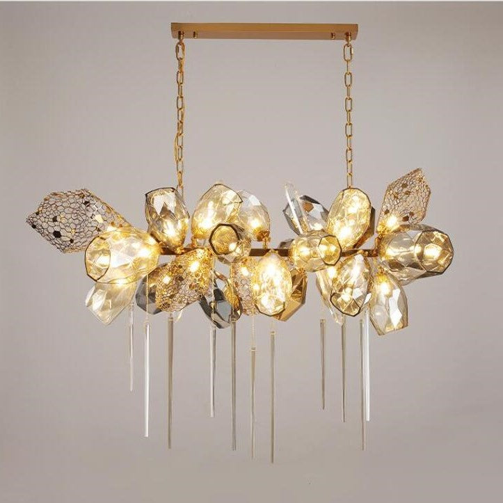 Glass Chandelier Italian Light Luxury Light for Dining Room / living Room
