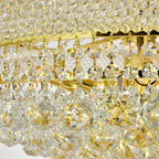 Kaler Elegant Luxury Living Room Three Tier Crystal Chandelier 30-Inch