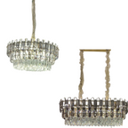 Light Luxury Round / rectangular Crystal Chandelier for Living / dining Room / bedroom