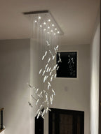 Moonlight Whispers Crystal Spiral Chandelier