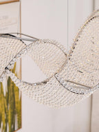 Modern Wavy Crystal Chandelier for Dining Room / kitchen Island