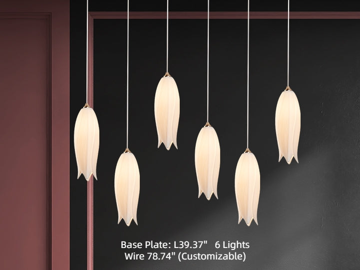 Elegant Flower Chandelier for Foyer / Staircase