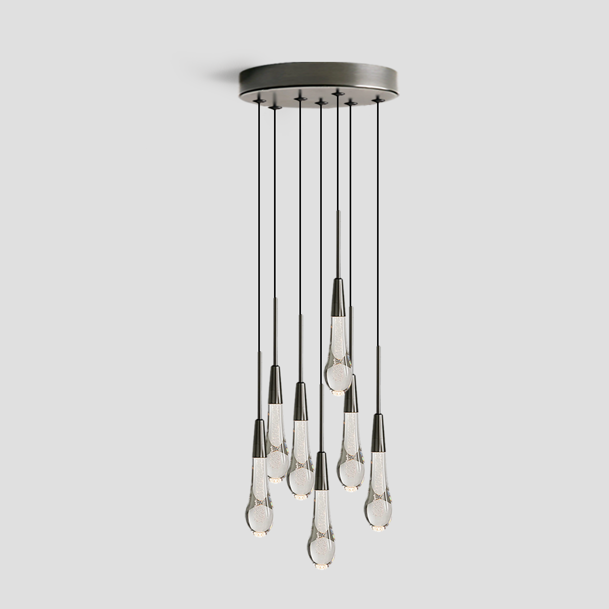 Soltaire Cluster Crystal Pendant 3 Light 5 Light 7light
