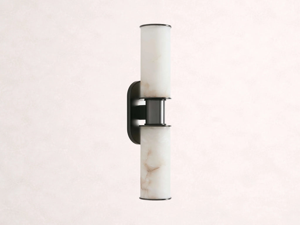 Harlin 2-Light Wall Sconce in Alabaster