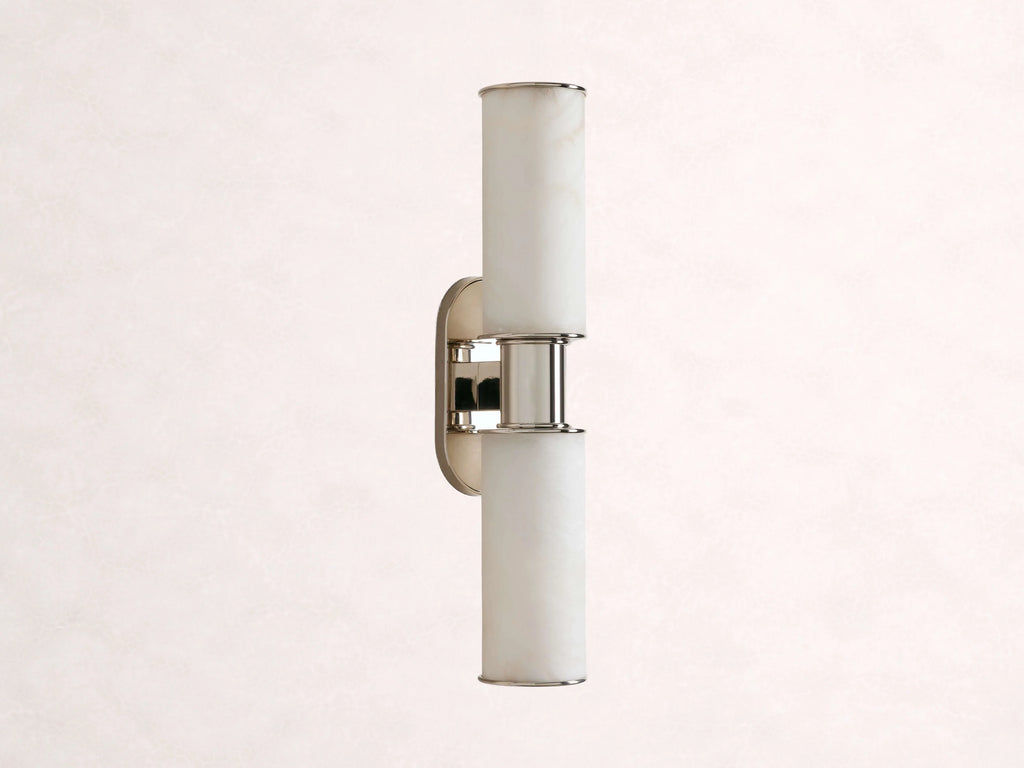 Harlin 2-Light Wall Sconce in Alabaster
