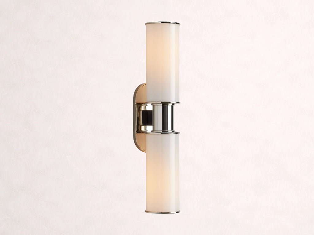 Harlin 2-Light Wall Sconce in Milk