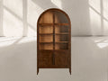 Hattie Burl Glass Cabinet